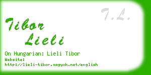 tibor lieli business card